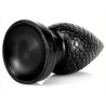 DarkSil Plug PineCock L 14 x 6.5cm Noir